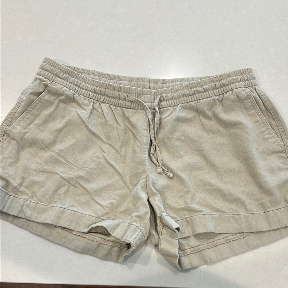 Old Navy Tan Shorts with Elastic Waistband